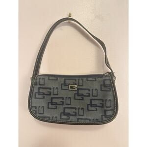 Guess Jeans Vintage Y2K All Over Logo Denim Small Shoulder Bag